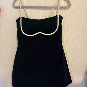 Navy Alo Dress with White Trim